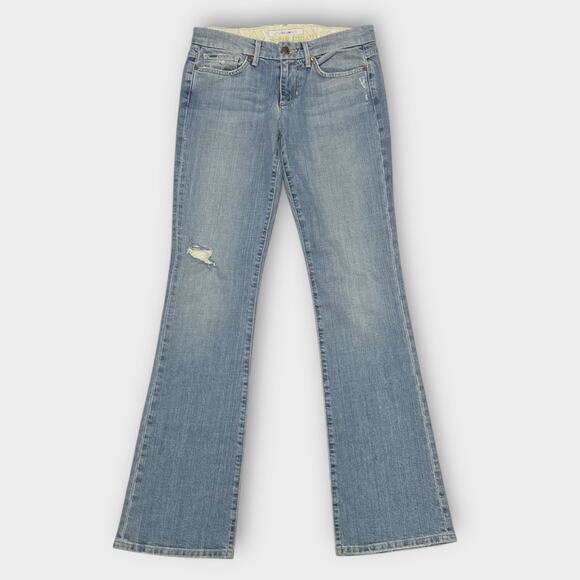 Joe's Jeans Socialite Classic Fit Bootcut Jeans Distressed Low Rise Y2K Size 27 - Picture 1 of 9